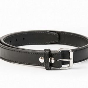 Black Leather Men's Belt